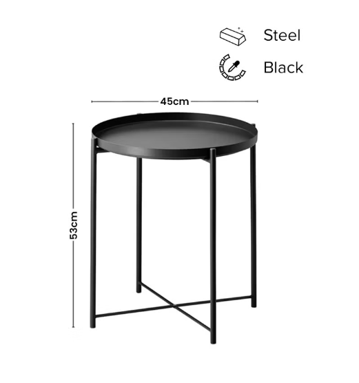 ZENHOME Round Steel Table